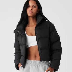 Alo Gold Rush Puffer Black Size M